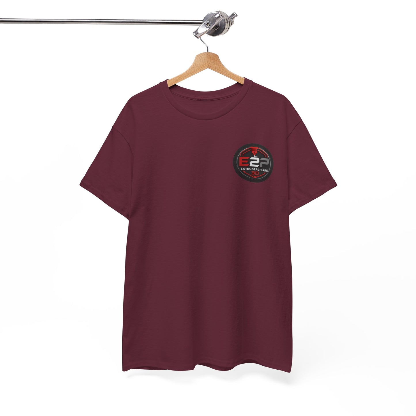 Extruder2Plate, Poop Happens T‑Shirt — Funny Cartoon 3D Printer Graphic Tee