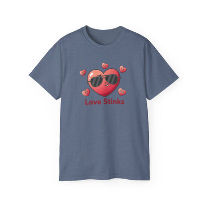 Love Stinks Heart Tee — Funny Valentine’s Day Shirt