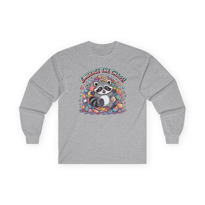 Racoon, Trash Panda Chaos Unisex Ultra Cotton Long Sleeve Tee