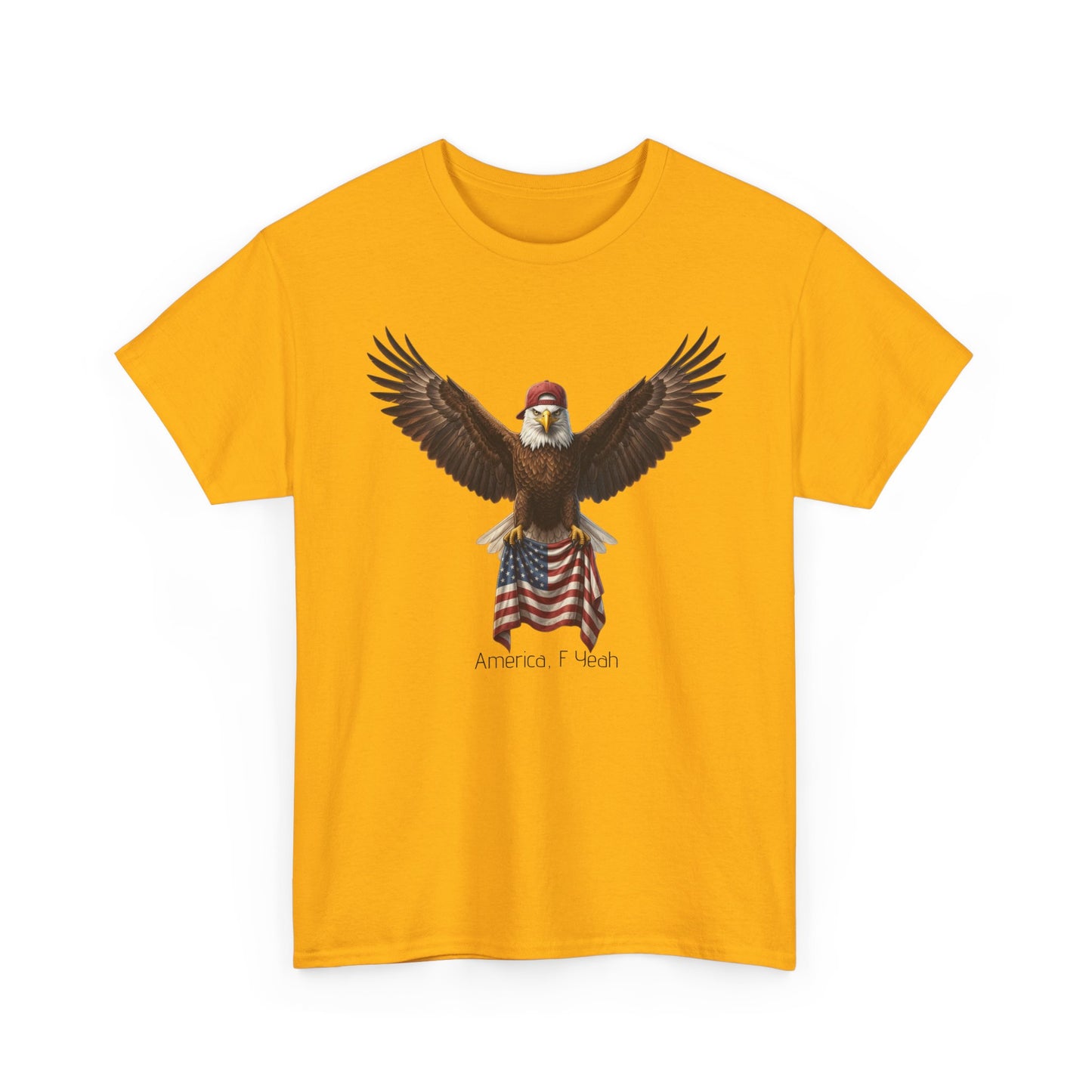 America F Yeah Eagle Tee — Patriotic Flag Graphic Shirt