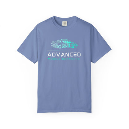 Advanced Mobile, Garment Dyed, T-Shirt, Unisex Graphic Tee, Casual Streetwear, Perfect Gift for Car Lovers, Vintage Style Merch, Everyday Wear