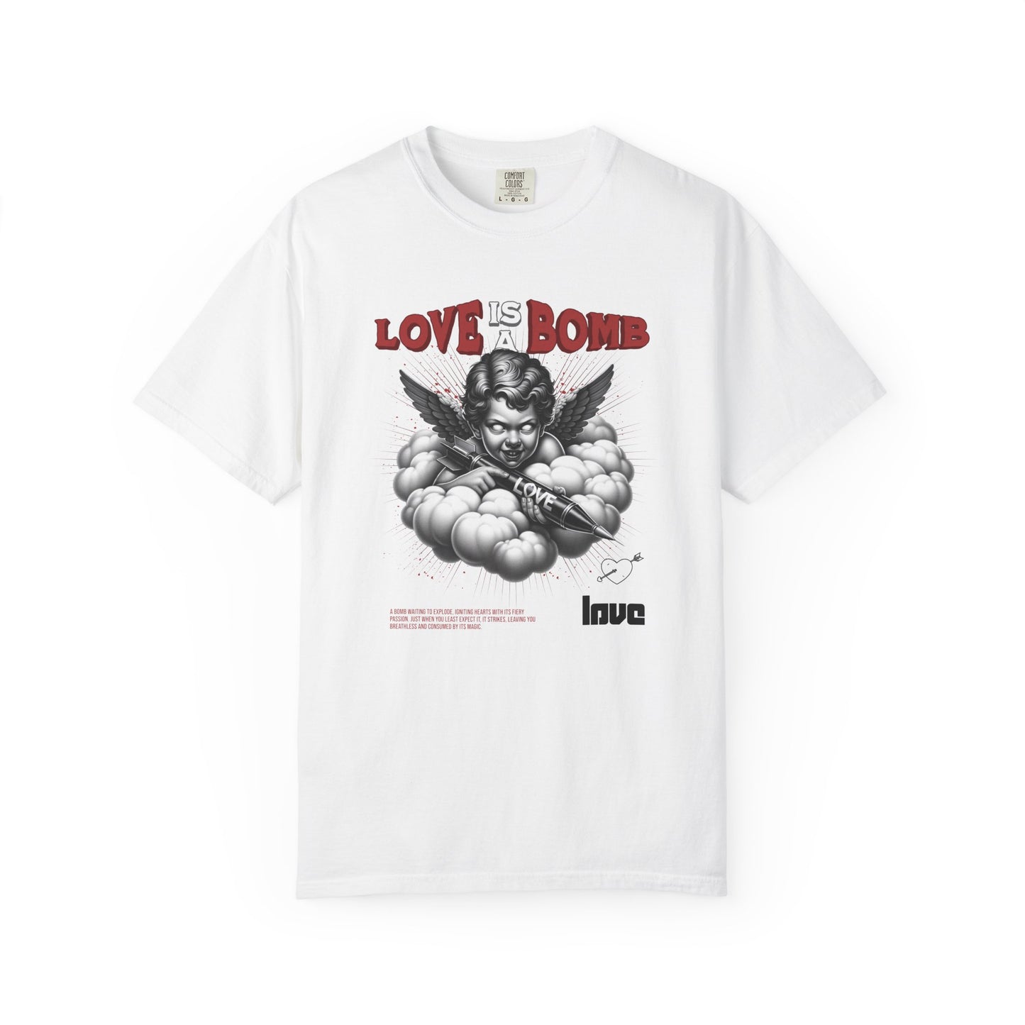Love Is a Bomb T-Shirt — Vintage Cherub Graphic Tee