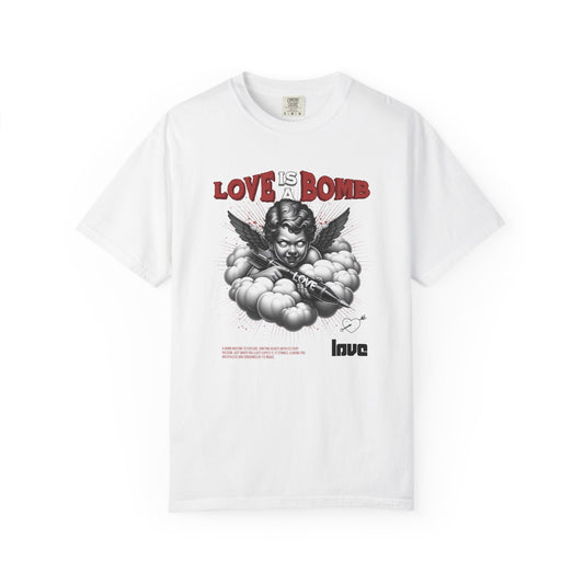 Love Is a Bomb T-Shirt — Vintage Cherub Graphic Tee
