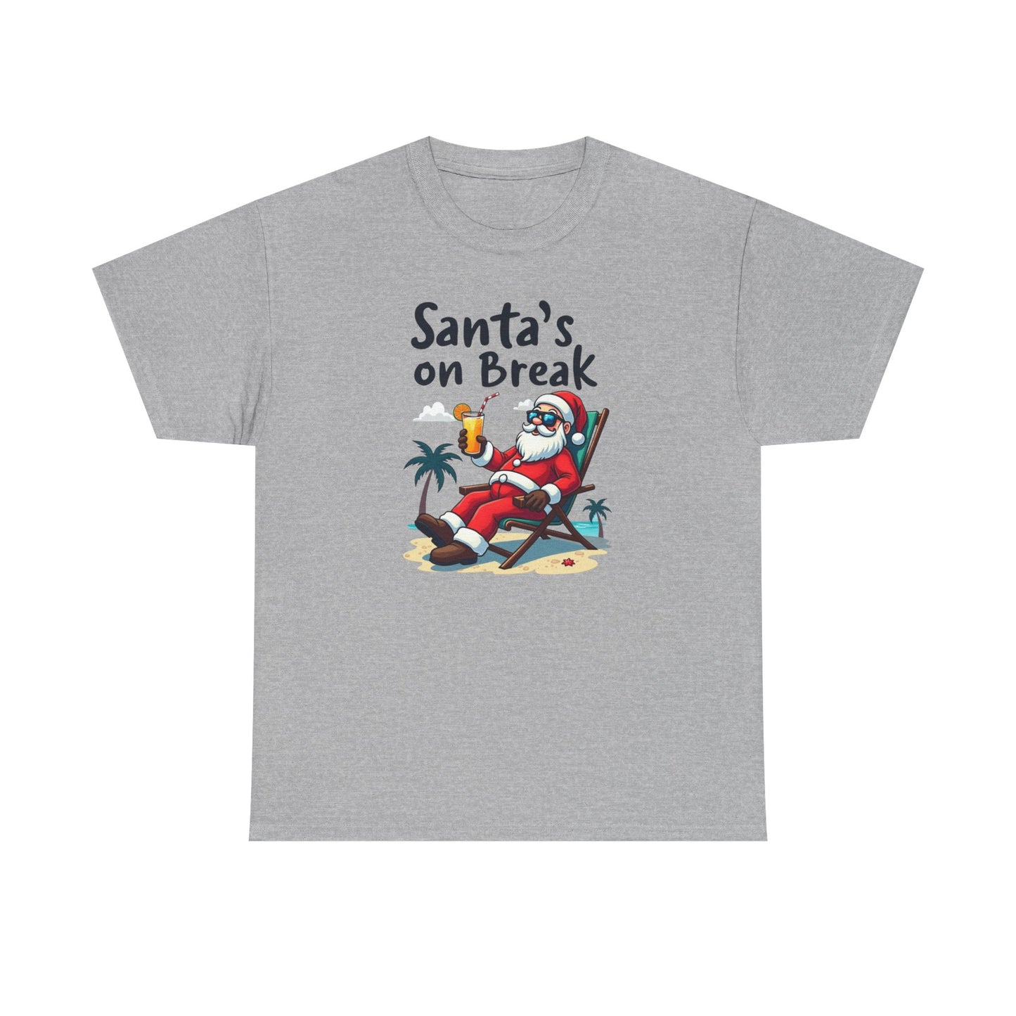 Santa's On Break T-Shirt – Funny Tropical Christmas Tee