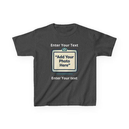 Custom Kids Tee — Personalized Image & Text for Birthdays, Trips, Events