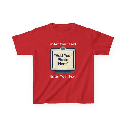 Custom Kids Tee — Personalized Image & Text for Birthdays, Trips, Events