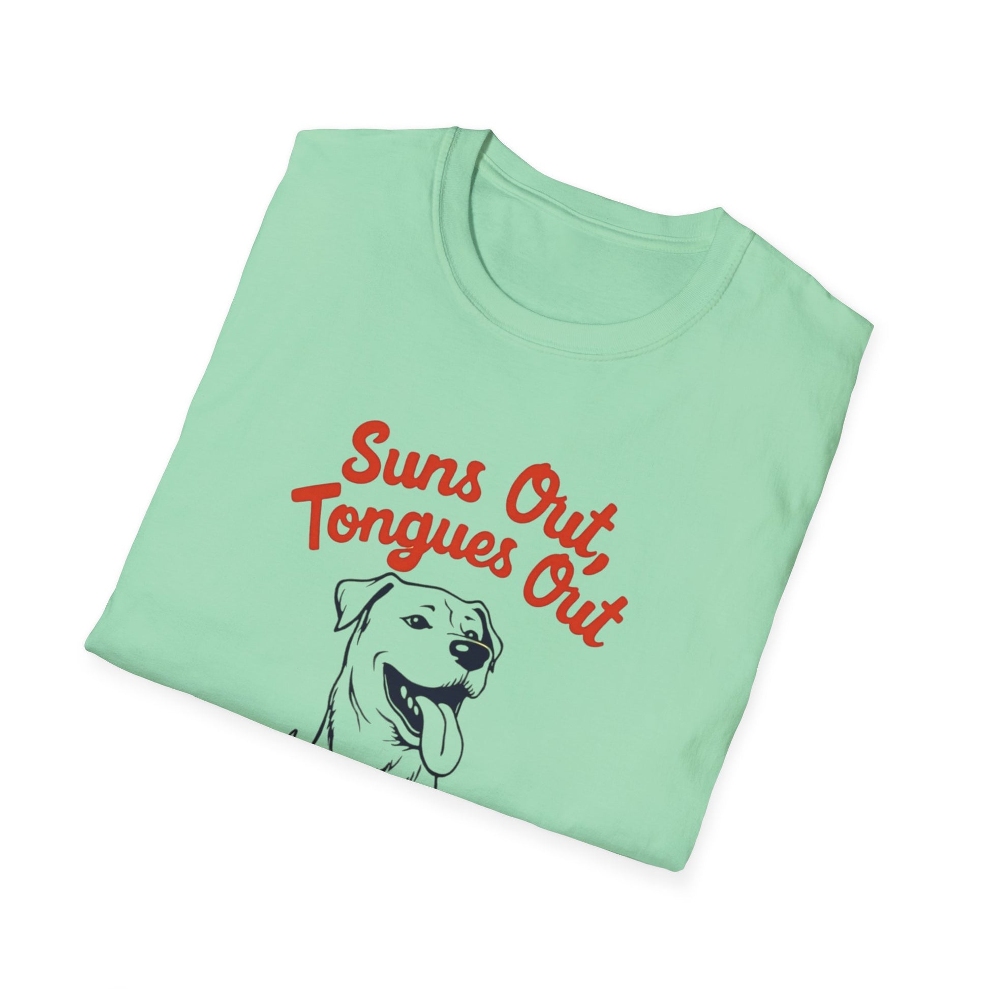 Suns Out, Tongues Out T-Shirt – Unisex Summer Tee, Dog Lovers Gift, Casual Wear, Cute Pet Shirt, Animal Lover Apparel - Psychonaut Swag