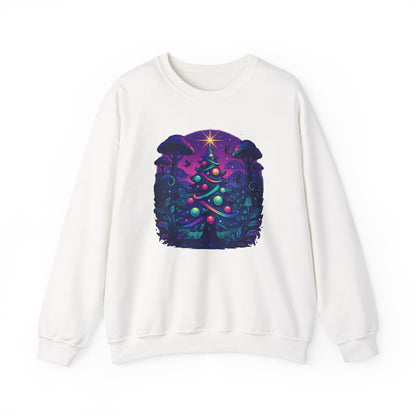 Psychedelic Christmas Tree, Unisex Heavy Blend™ Crewneck Sweatshirt