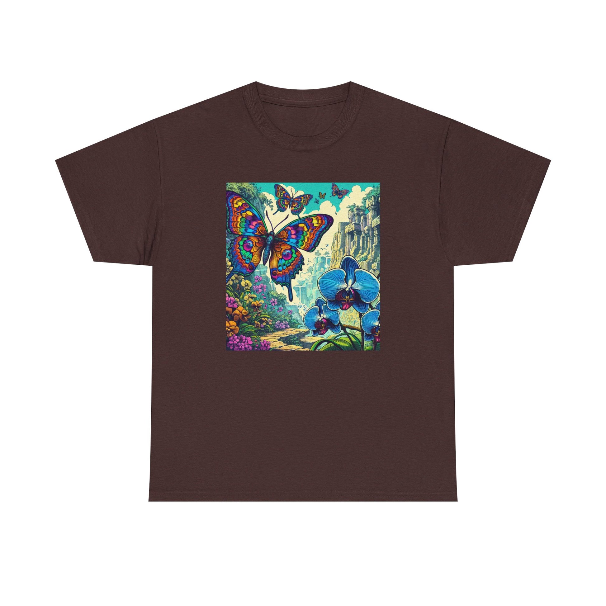 Butterfly Orchid, Unisex Heavy Cotton Tee - Psychonaut Swag