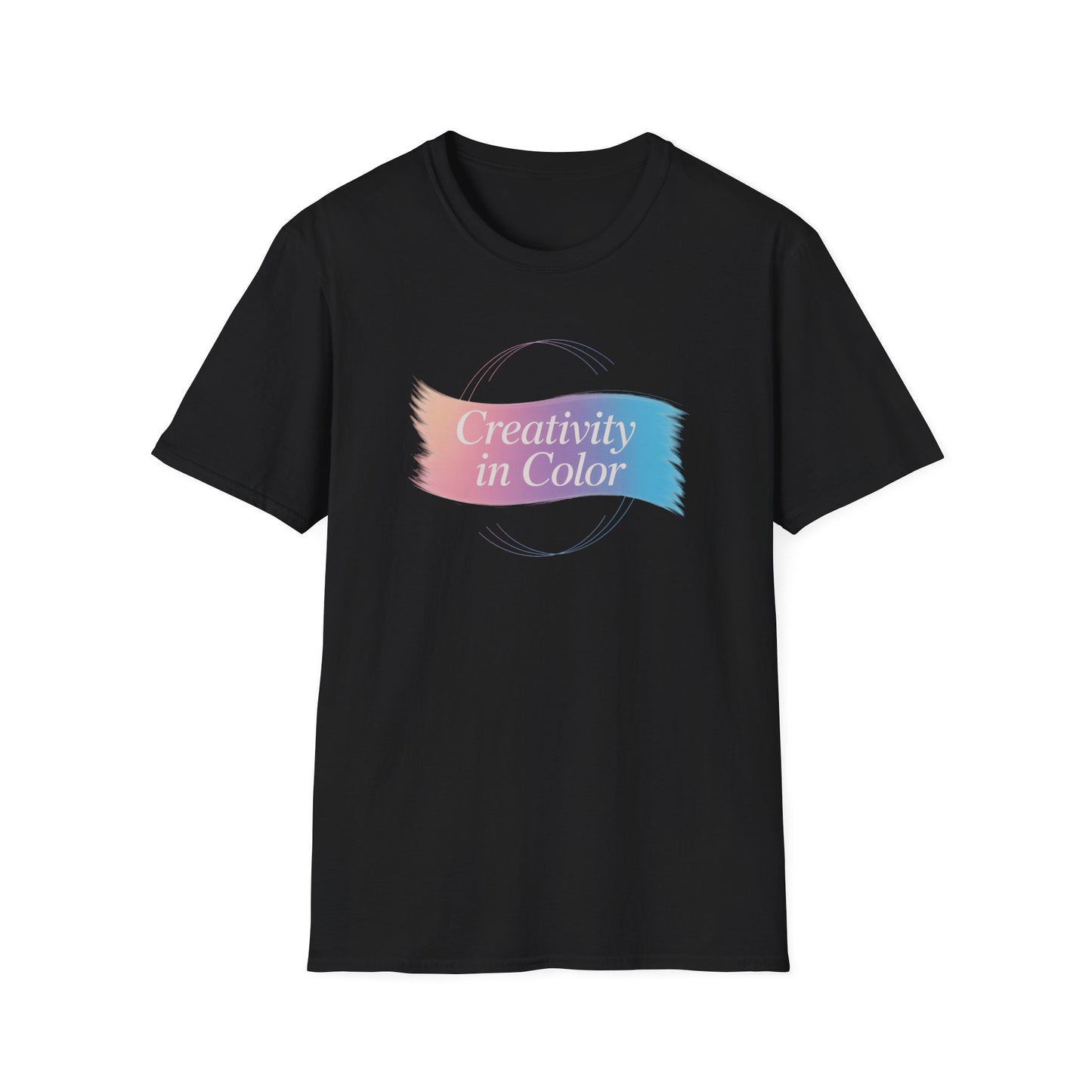 Creativity in Color T-Shirt — Pastel Brushstroke Art Tee