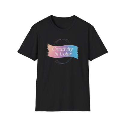Creativity in Color T-Shirt — Pastel Brushstroke Art Tee