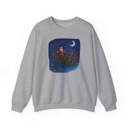 Christmas Santa Sleigh Crewneck Sweatshirt