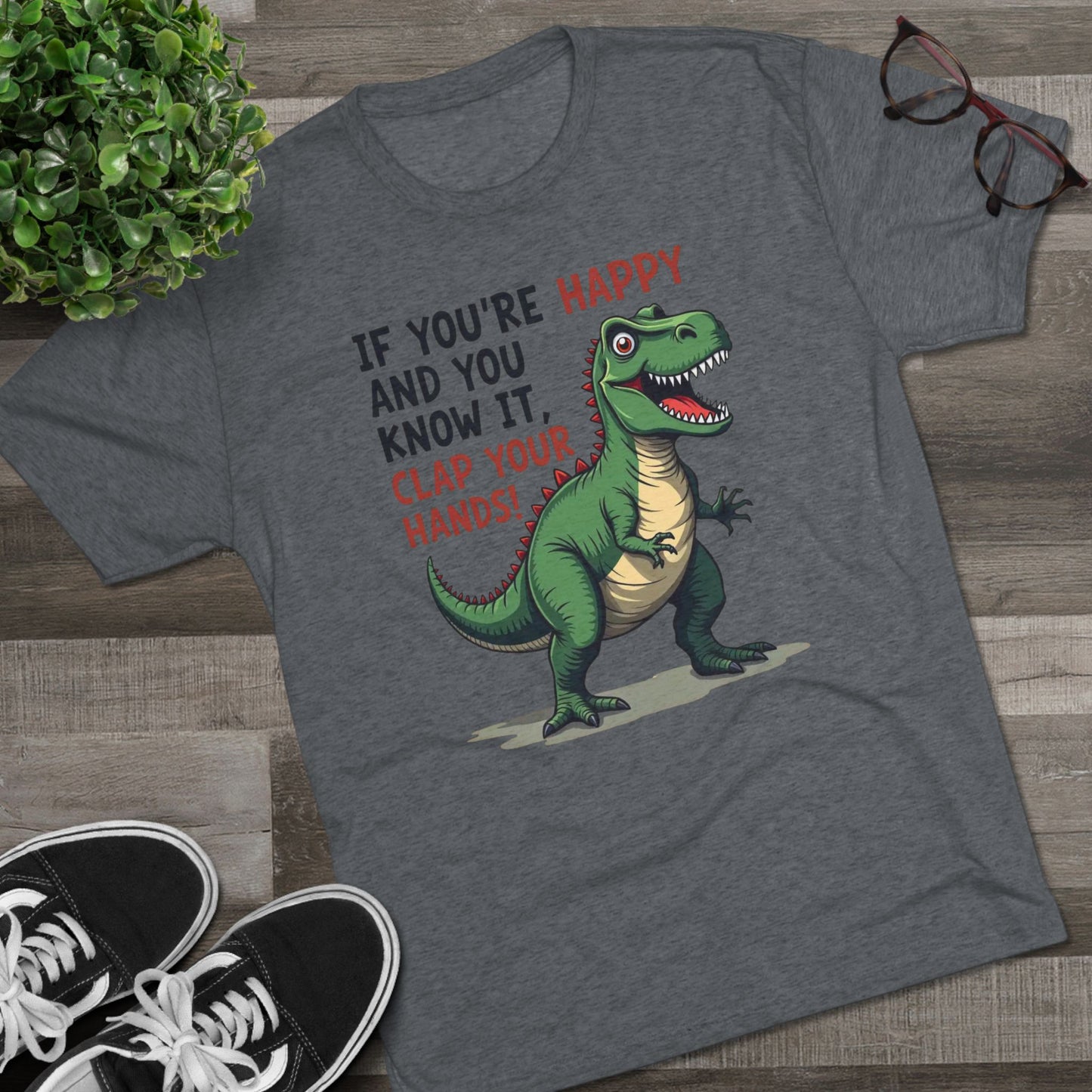 T‑Rex Would If It Could — Funny Dinosaur Crew Tee