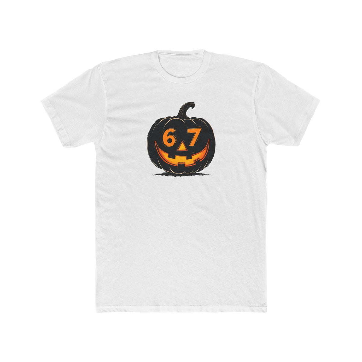 Halloween Jack-O'-Lantern Tee — 6/7 Pumpkin Graphic Shirt