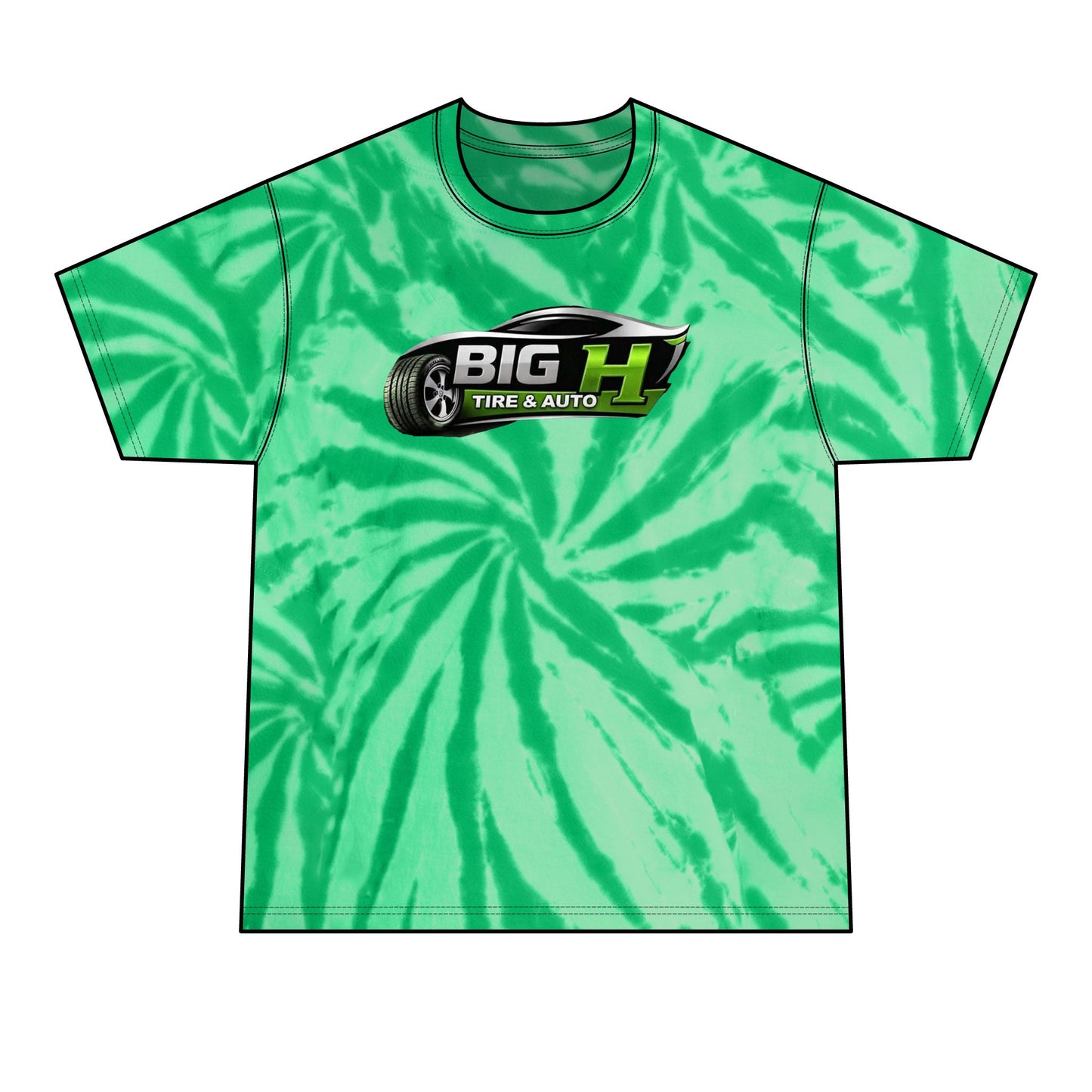 Mechanic Big H, Men's Tie-Dye Tee