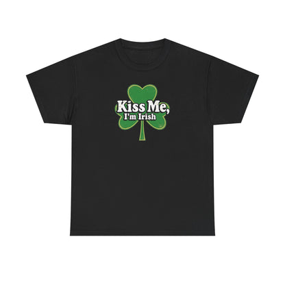 Kiss Me I'm Irish T-Shirt — St. Patrick's Day Shamrock Tee