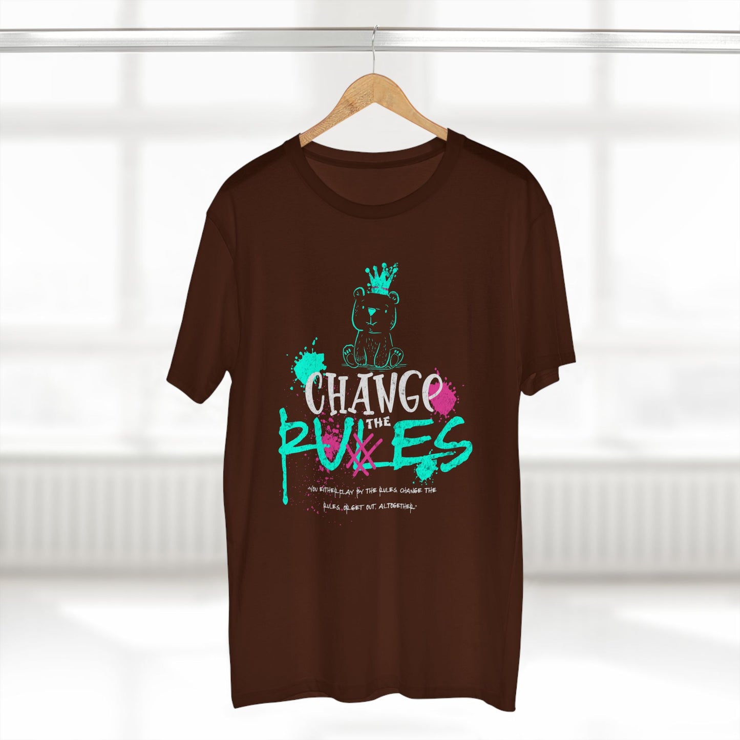 Change the Rules, Bear Adult Staple Tee