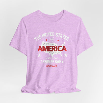 America 250 year Anniversary,Unisex Jersey Short Sleeve Tee