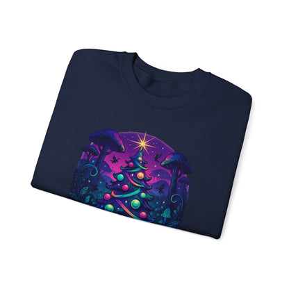Psychedelic Christmas Tree, Unisex Heavy Blend™ Crewneck Sweatshirt