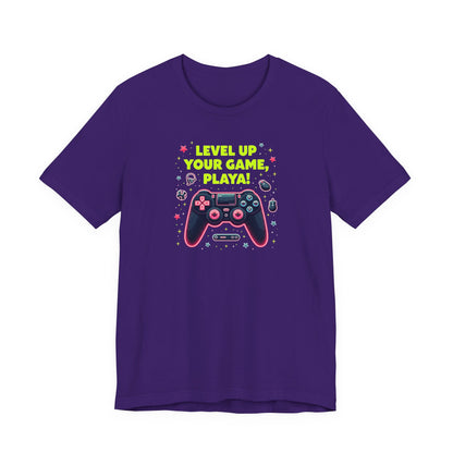 Level Up Your Game Playah! Gaming T-Shirt — Retro Controller Design