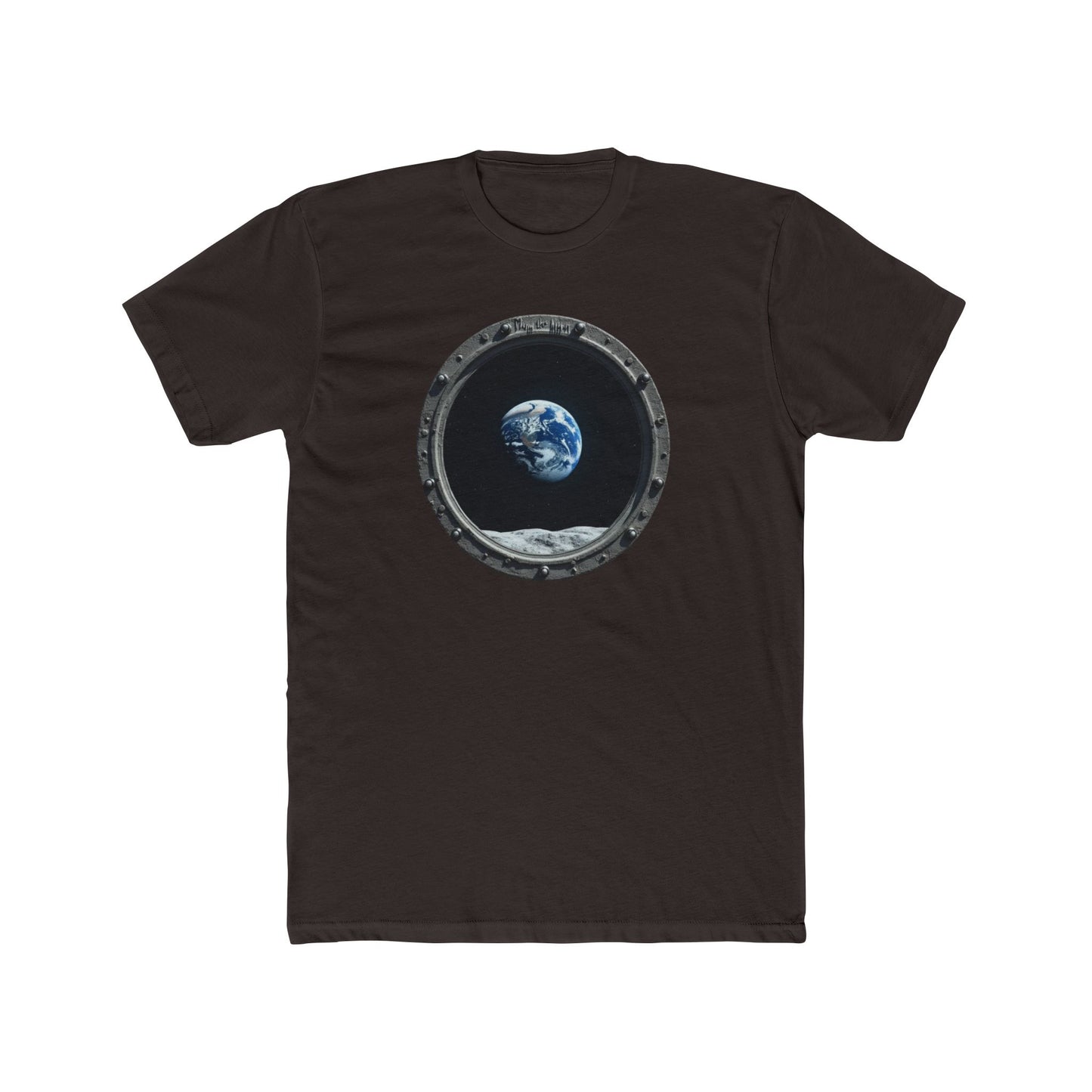 Earth view, Space-Inspired Unisex Cotton Crew Tee, Perfect for Astronaut Lovers, Casual Wear, Gift for Space Enthusiasts, Earth Day Celebration, [...] - Psychonaut Swag