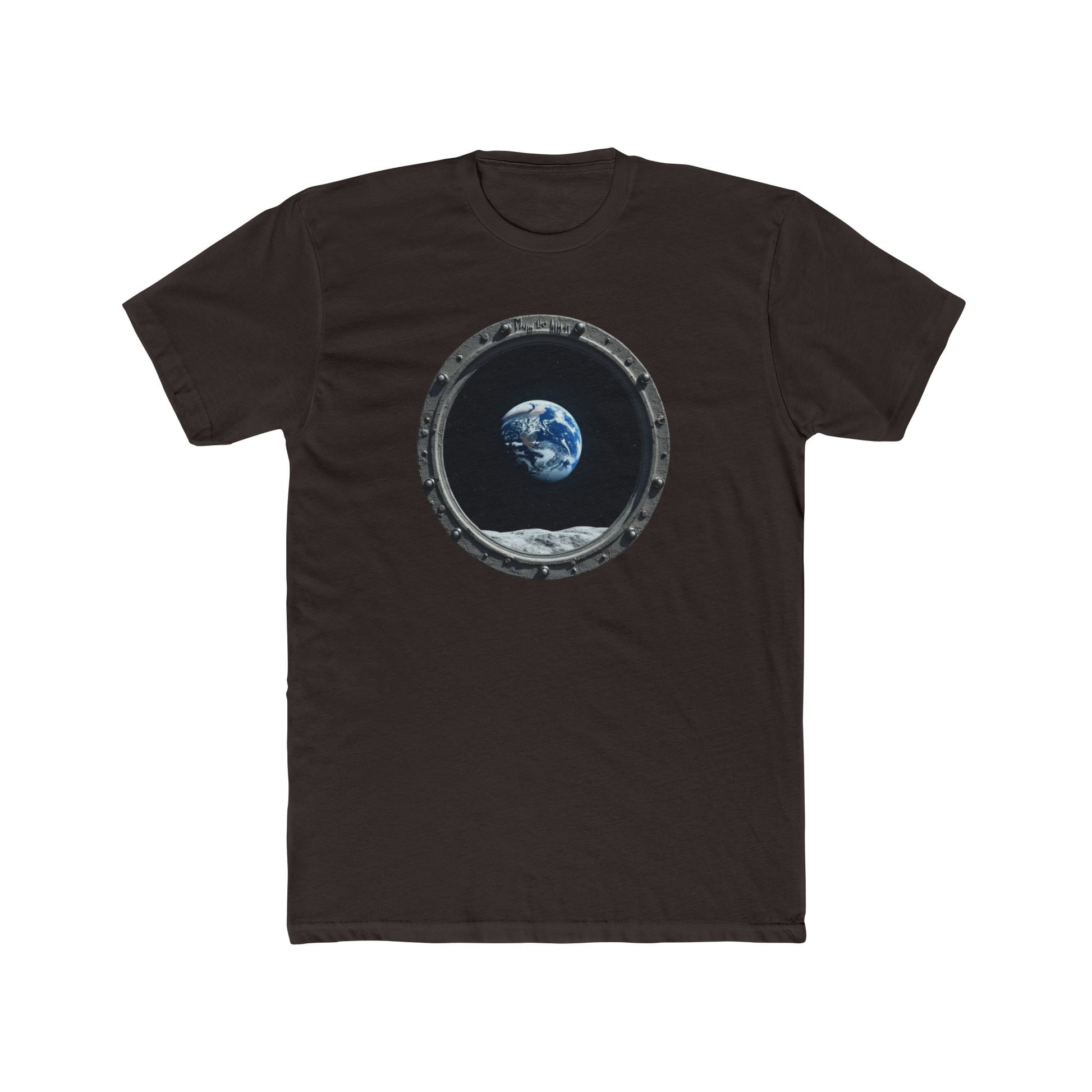 Earth view, Space-Inspired Unisex Cotton Crew Tee, Perfect for Astronaut Lovers, Casual Wear, Gift for Space Enthusiasts, Earth Day Celebration, [...] - Psychonaut Swag