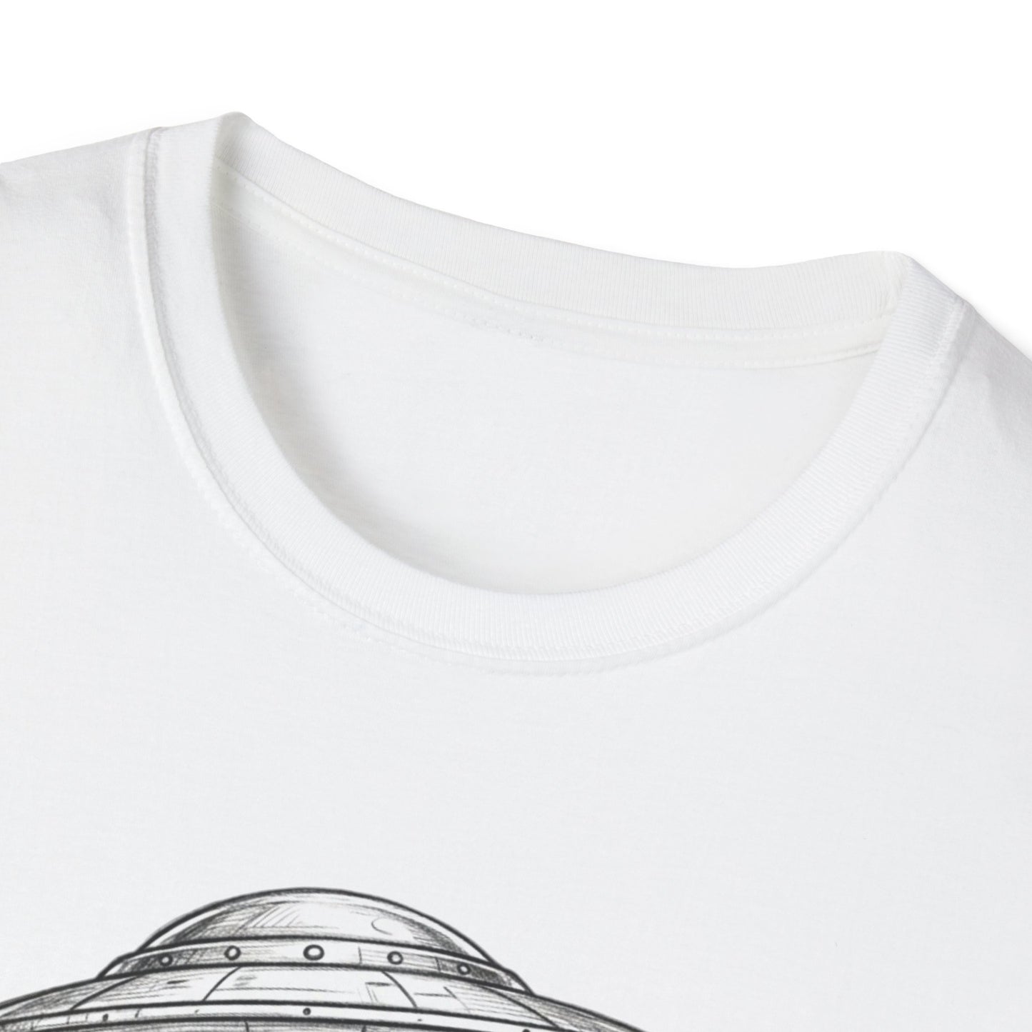 Alien Abduction Easter Bunny T-Shirt — UFO Beaming Candy Design