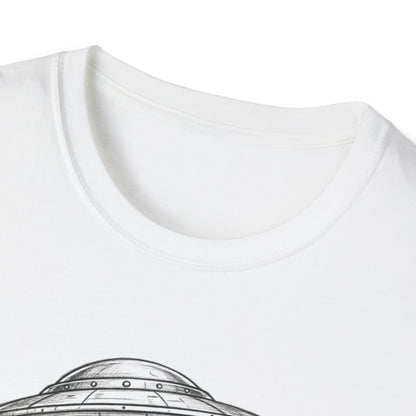 Alien Abduction Easter Bunny T-Shirt — UFO Beaming Candy Design