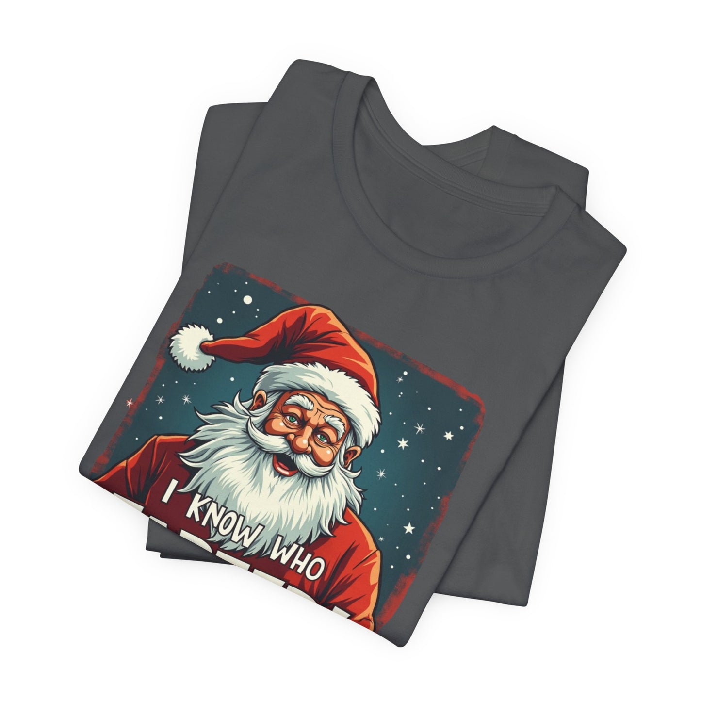 Funny Christmas T-Shirt – Vintage Santa "I Know Who Farted!" Holiday Tee