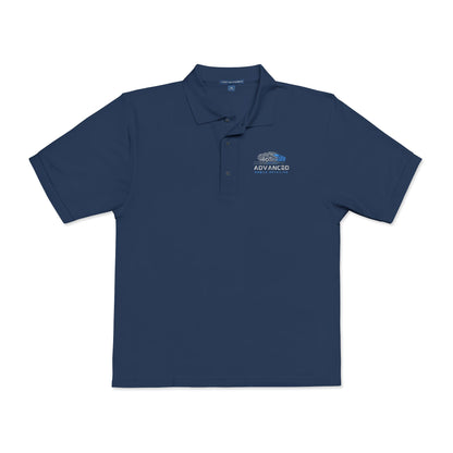 Advanced Mobile, Unisex Polo Shirt with Embroidery, Casual Wear, Gift for Dad, Customizable Shirt, Summer Wardrobe Essential