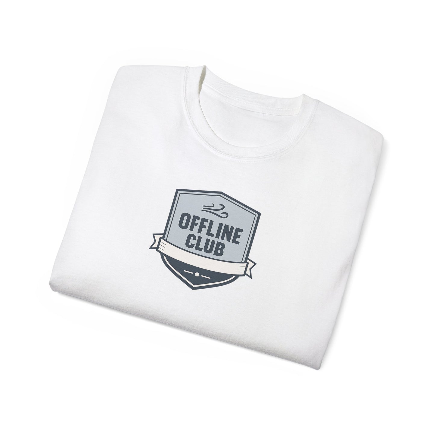 Offline Club Cotton Tee — Vintage Badge Graphic T-shirt