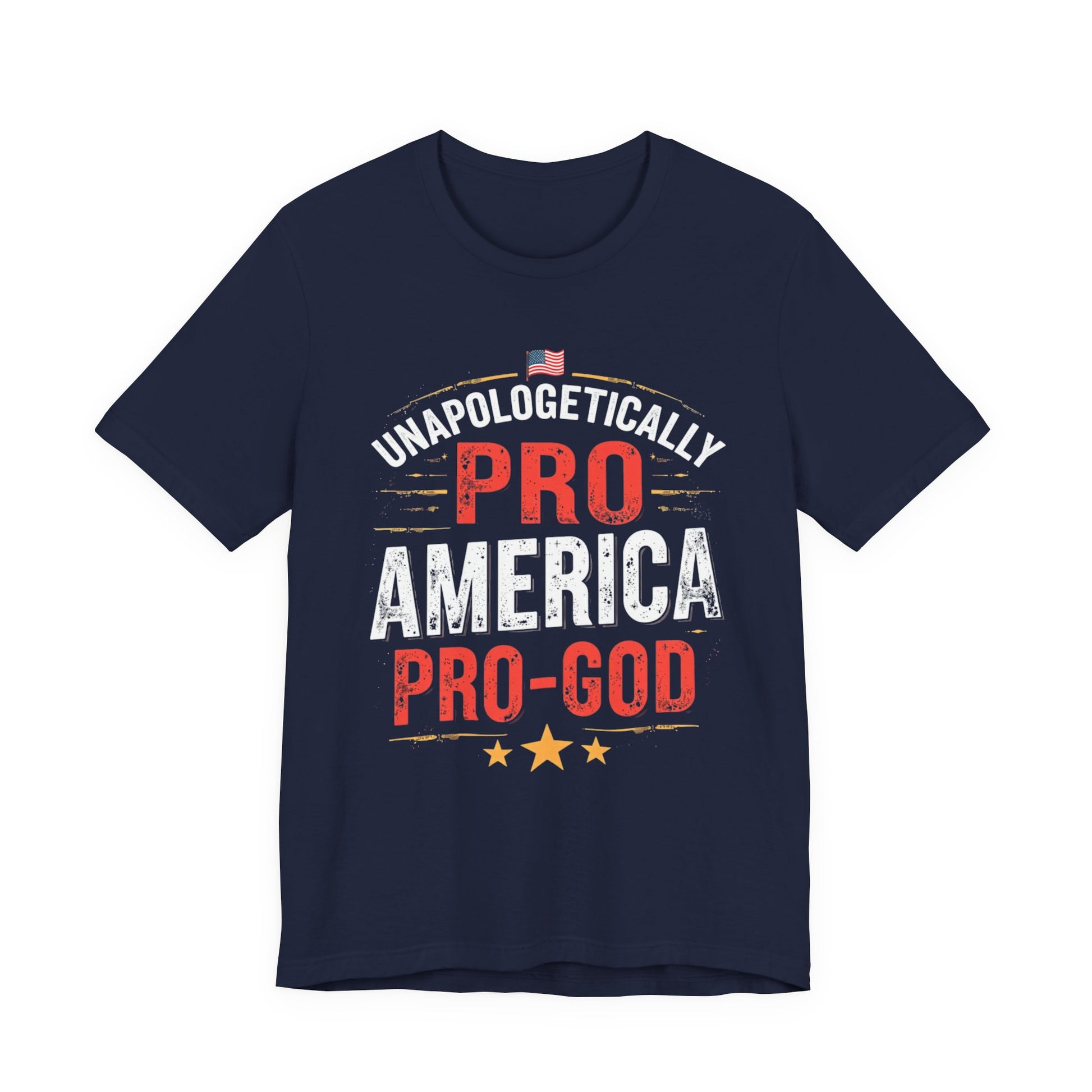 Pro-America Pro-God Tee - Patriotic Jersey T-Shirt - Psychonaut Swag