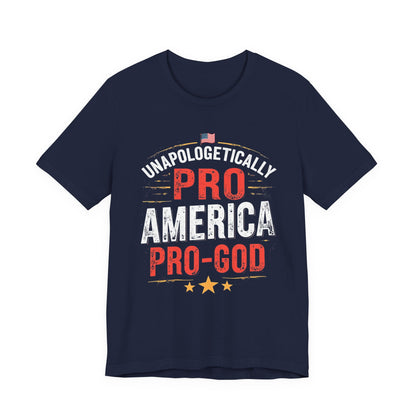 Pro-America Pro-God Tee - Patriotic Jersey T-Shirt - Psychonaut Swag