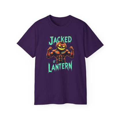 Jacked Lantern Tee | Fun Halloween T-Shirt, Pumpkin Costume Tee, Men's Halloween Shirt, Unisex Graphic Tee, Autumn Apparel