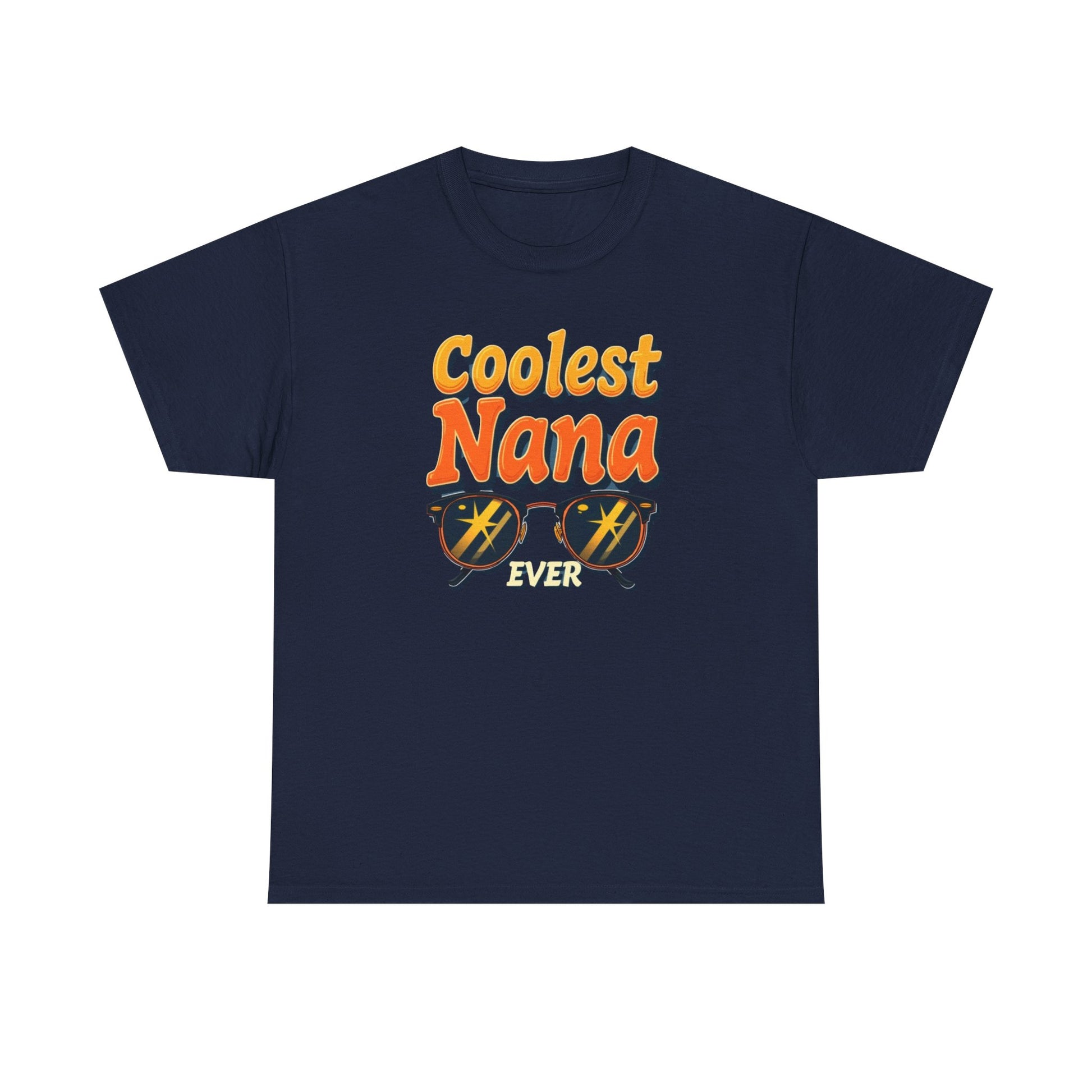 Coolest Nana Ever Unisex Heavy Cotton Tee | Perfect Gift for Grandmothers, Birthday, Mother's Day, Gifts for Her, Family Reunion - Psychonaut Swag