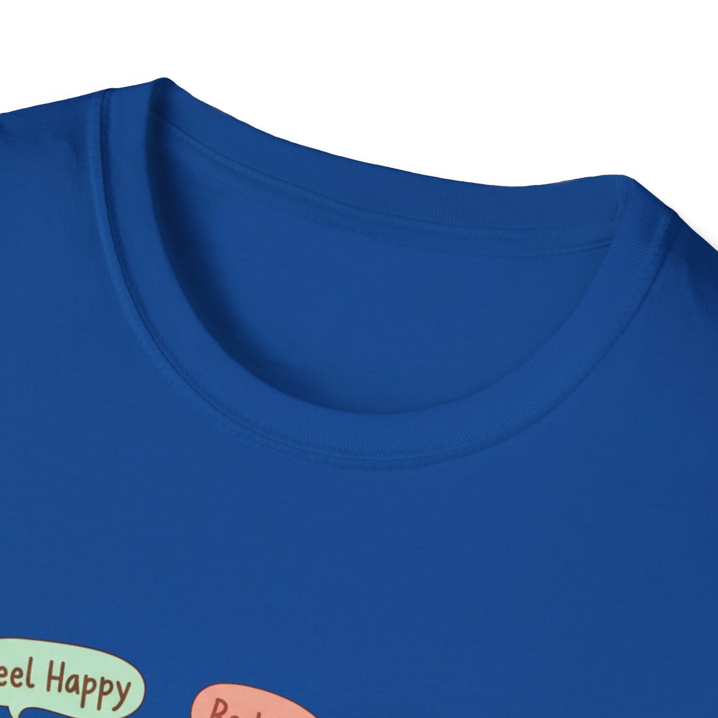 Cute Kawaii Pets T-Shirt — 'Feel Happy, Be Wise, Be Kind' Cartoon Cat Owl Dog Tee