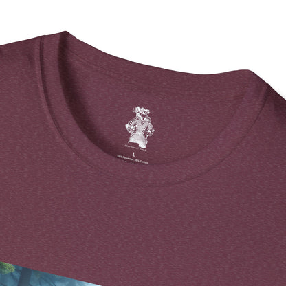 Unisex Tee - Mystical Bigfoot and Alien Encounter in the Woods - Psychonaut Swag