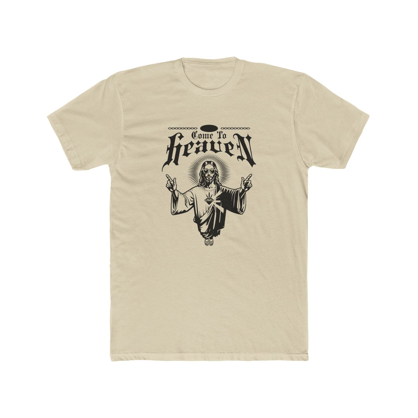 "Come to Heaven" Religious Graphic Tee — Vintage Jesus Illustration T-Shirt