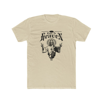 "Come to Heaven" Religious Graphic Tee — Vintage Jesus Illustration T-Shirt