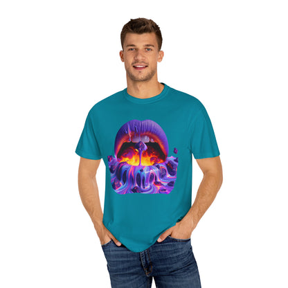 Lava Lips, Unisex Garment-Dyed T-shirt