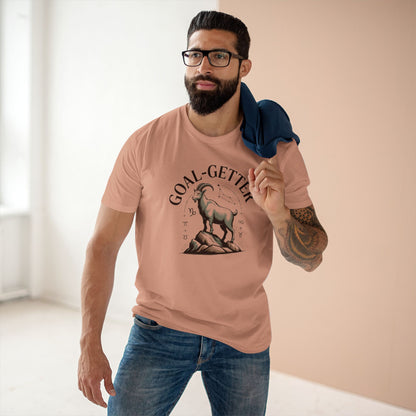 Goal-Getter Goat, Capricorn T-Shirt – Motivational Mountain Climber Tee