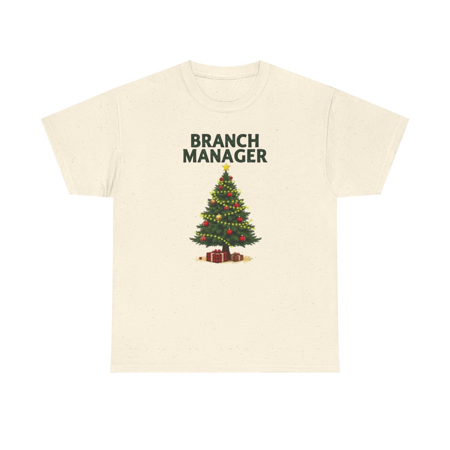 Branch Manager Christmas T‑Shirt - Funny Office Xmas Tree Tee