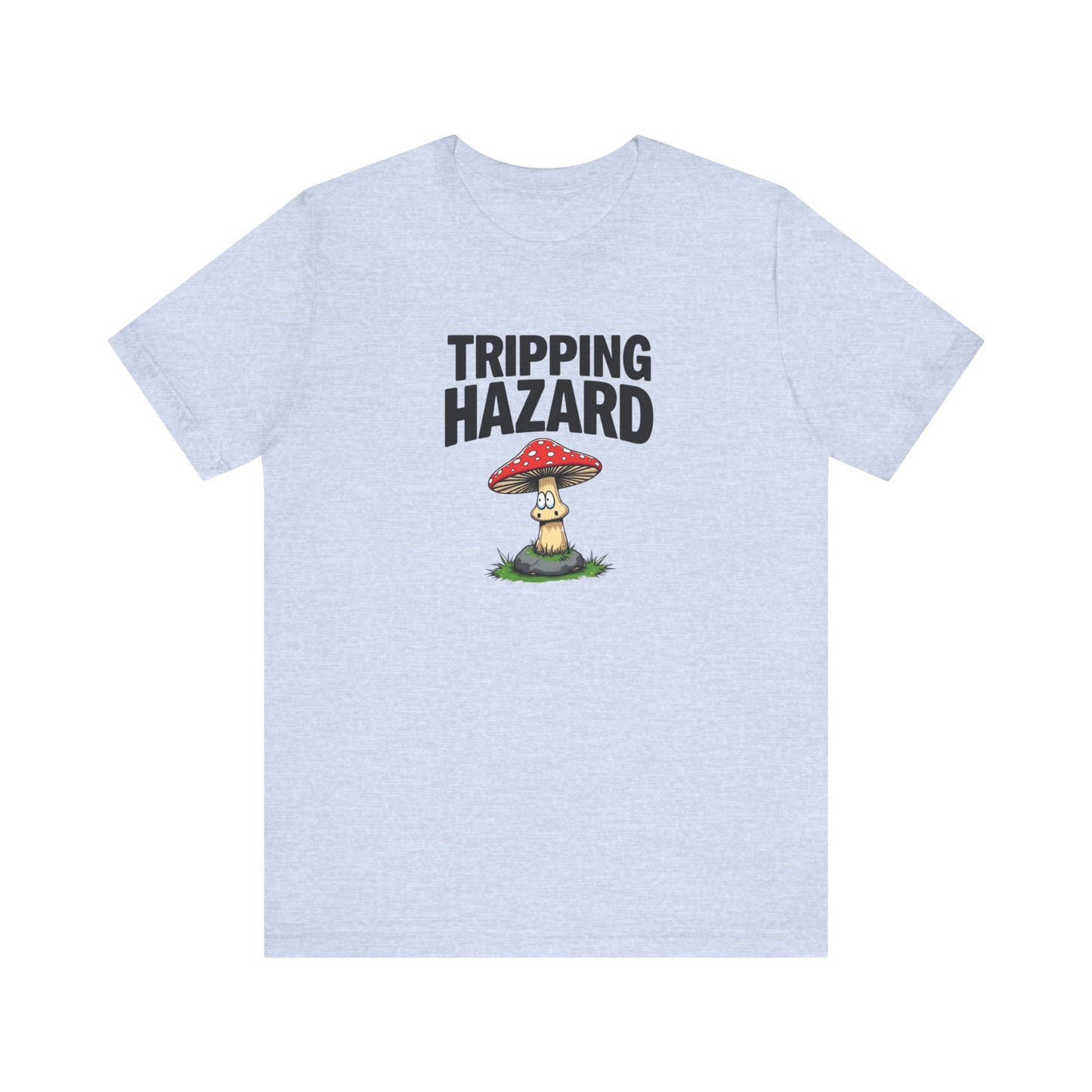 Tripping Hazard Mushroom Tee, Unisex Short Sleeve Shirt, Nature Lover Gift, Funny Graphic Shirt, Eco-Friendly Apparel, Mushroom [...] - Psychonaut Swag