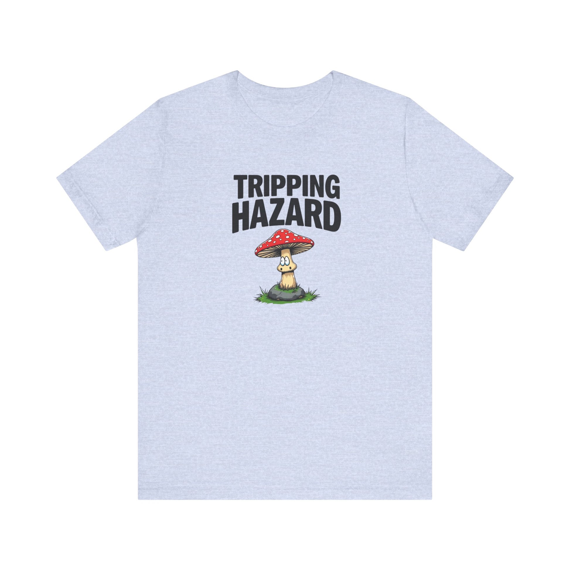 Tripping Hazard Mushroom Tee, Unisex Short Sleeve Shirt, Nature Lover Gift, Funny Graphic Shirt, Eco-Friendly Apparel, Mushroom [...] - Psychonaut Swag