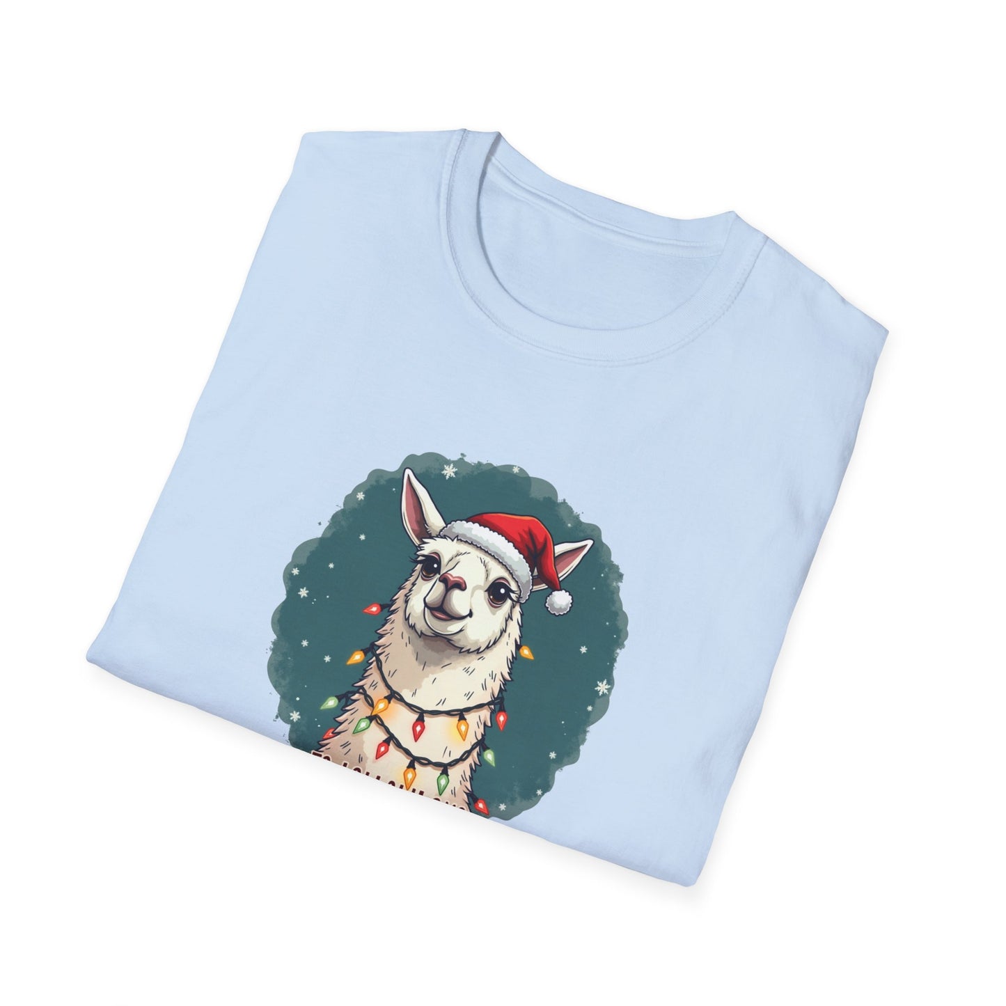 Llamas Christmas tee, Unisex Softstyle T-Shirt