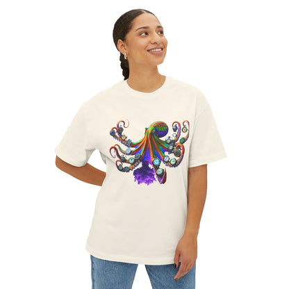 Timekeeper Octupus, Unisex Oversized Boxy Tee