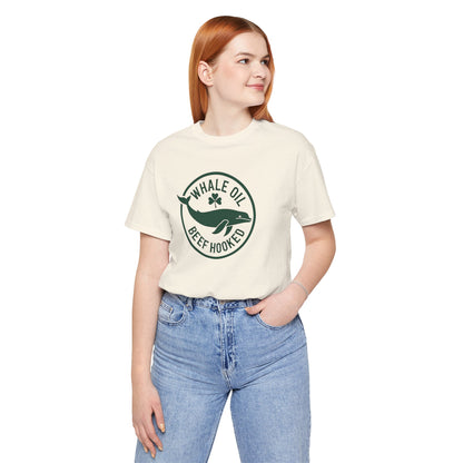 St. Patrick's Day 'Whale Oil Beef Hooked' T-Shirt — Funny Irish Drinking Tee
