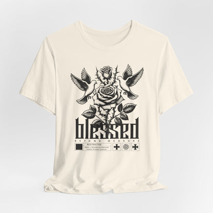 Blessed Rose Tee — Vintage Floral Graphic T‑Shirt