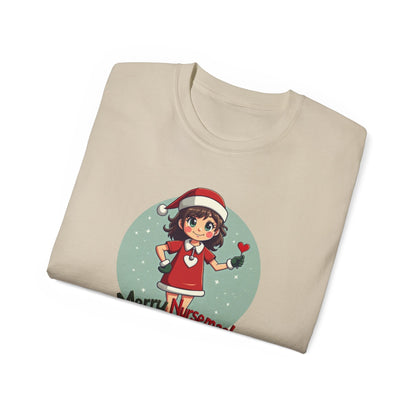 Nurse Christmas Tee — "Merry Nursemas!" Holiday Nurse T-Shirt