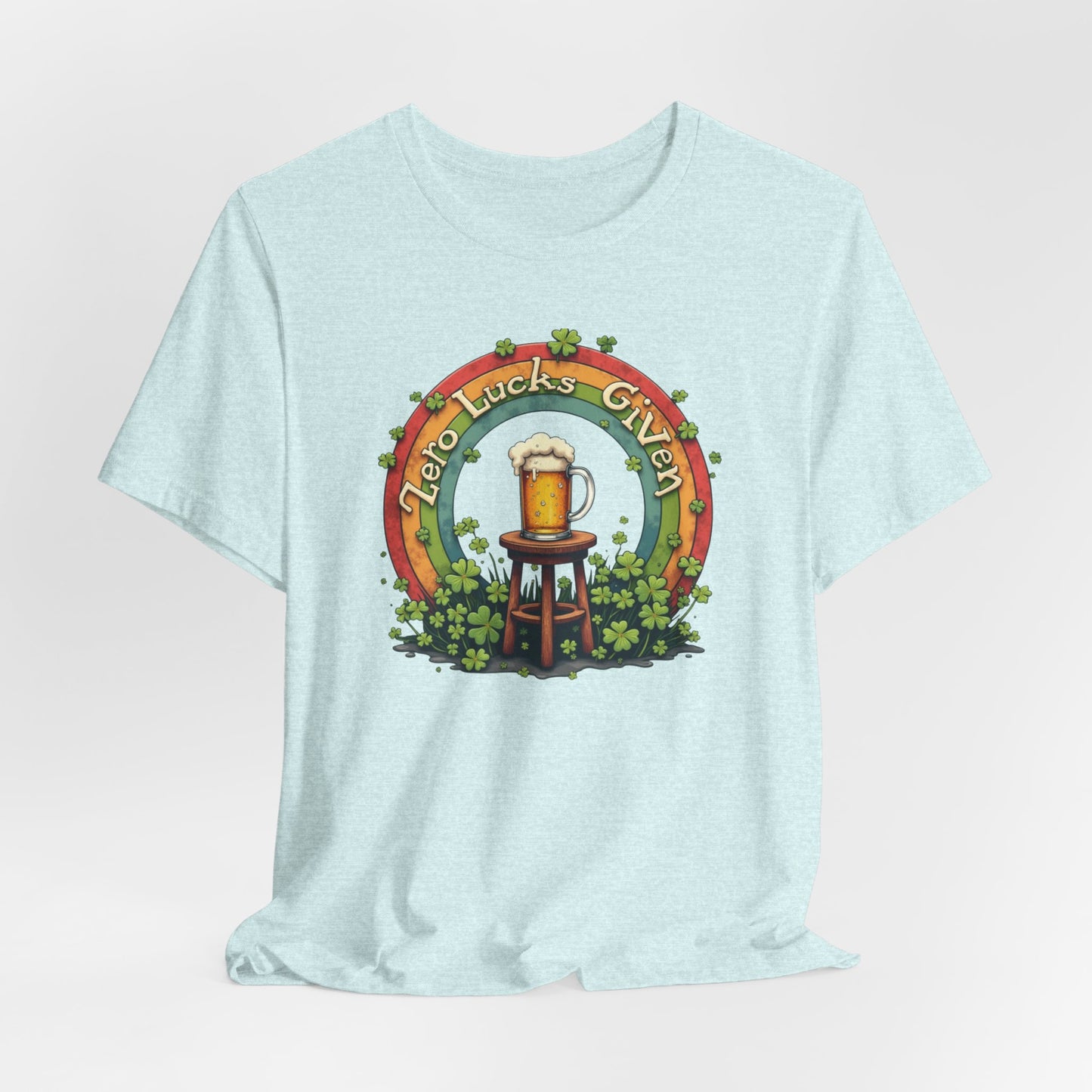 Lucky Garden Beer Tee — "Find Luck's Garden" St. Patrick's Day Shamrock T-Shirt